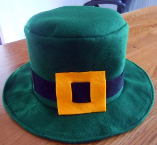 how to make a felt leprechaun saint patricks day hat